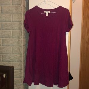 Magenta Thick Skater Dress